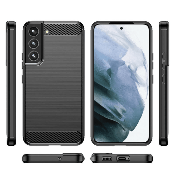 Silikonski ovitek za Samsung Galaxy A56 - mat carbon črn - Image 2
