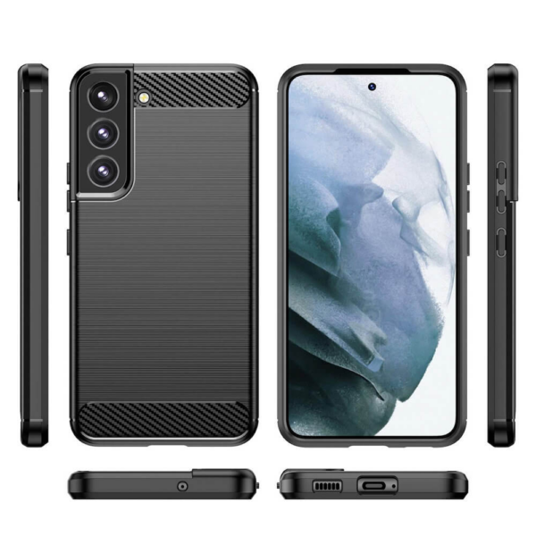 Silikonski ovitek za Samsung Galaxy S24 Plus 5G - mat carbon črn - Image 2
