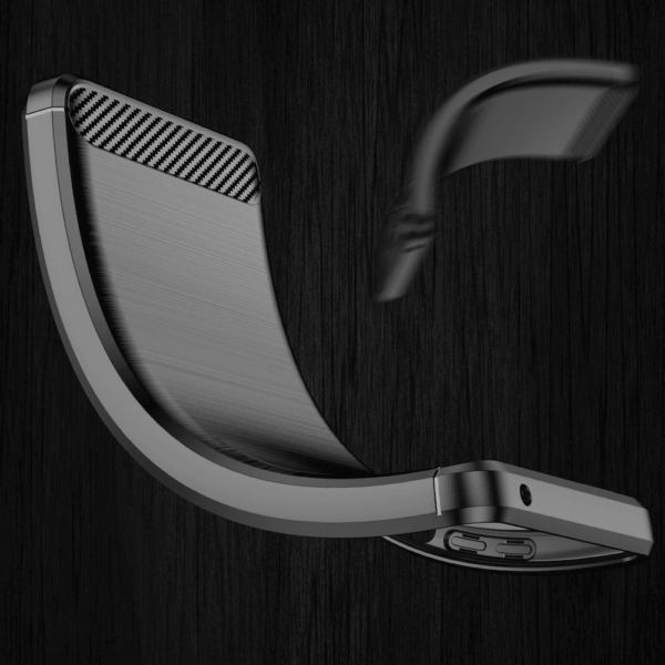 Silikonski ovitek za Samsung Galaxy A56 - mat carbon črn - Image 3