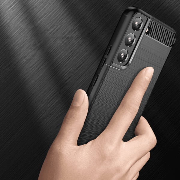 Silikonski ovitek za Samsung Galaxy A56 - mat carbon črn - Image 5
