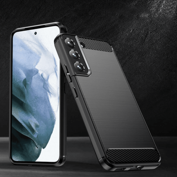 Silikonski ovitek za Samsung Galaxy A56 - mat carbon črn - Image 7
