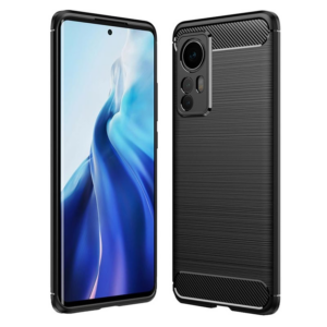 Silikonski ovitek za Xiaomi 12T - mat carbon črn