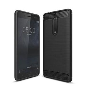 Silikonski ovitek za XIAOMI 5X, XIAOMI A1 - mat carbon črn