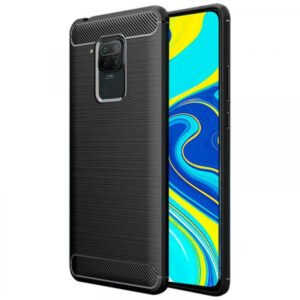 Silikonski ovitek za Xiaomi Redmi Note 9 - mat carbon črn