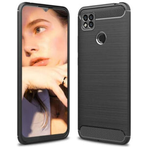 Silikonski ovitek za Xiaomi Redmi 9C - mat carbon črn