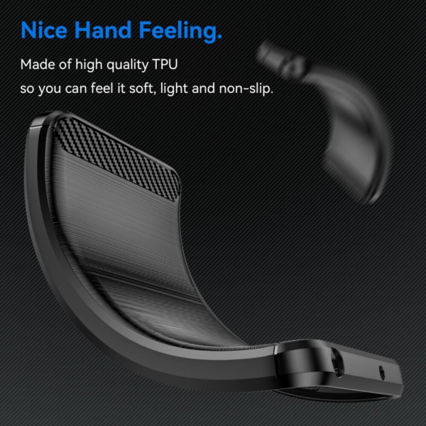 Silikonski ovitek za Xiaomi Redmi Note 13 Pro Plus 5G - mat carbon črn - Image 3