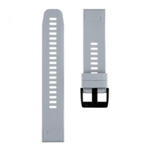 Silikonski pašček za uro 22 mm - Quick Fit - Fenix 5 / 6 - siv