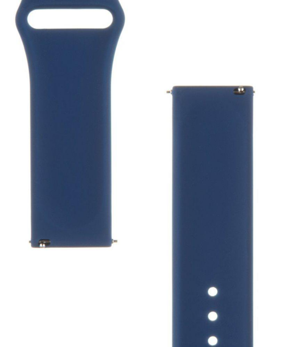 Silikonski pašček za uro 22 mm - temno moder - Image 2