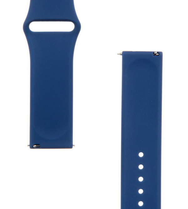 Silikonski pašček za uro 22 mm - temno moder - Image 4