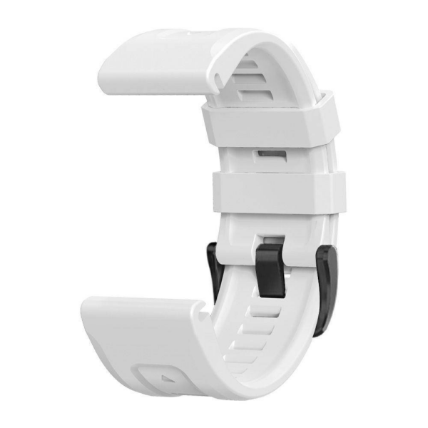 Silikonski pašček za uro 22 mm - Quick Fit - Fenix 5 / 6  - bel