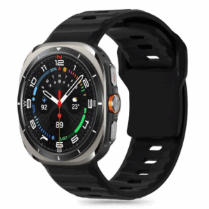 Silikonski pašček za uro Samsung Galaxy Watch Ultra 47 mm - črn