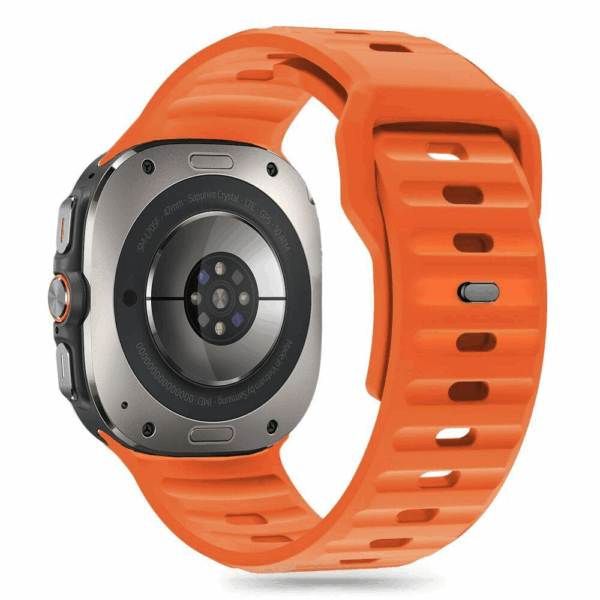 Silikonski pašček za uro Samsung Galaxy Watch Ultra 47 mm - oranžen - slika 2