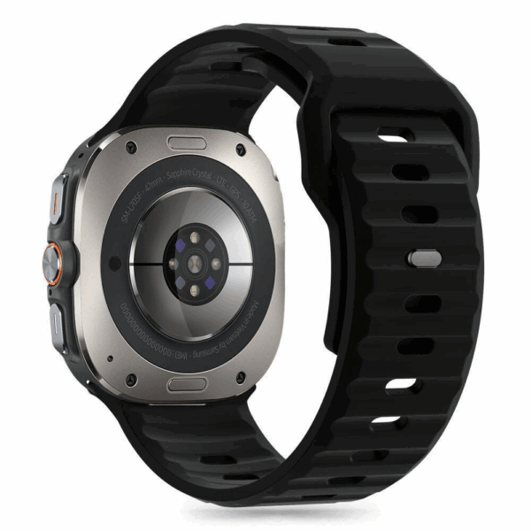 Silikonski pašček za uro Samsung Galaxy Watch Ultra 47 mm - črn - Image 2