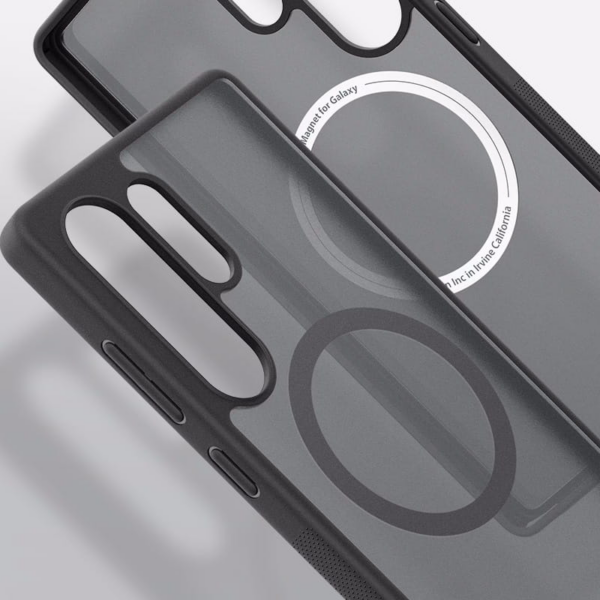 Spigen Capella MagSafe silikonski ovitek za Samsung Galaxy S25 Ultra 5G - črno prozoren - Image 3