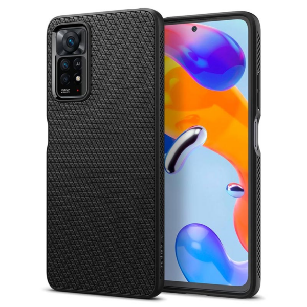 Spigen Liquid Air silikonski ovitek za Xiaomi Redmi Note 11 Pro črn