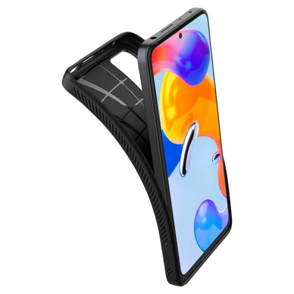 Spigen Liquid Air silikonski ovitek za Xiaomi Redmi Note 11 Pro črn - Image 3