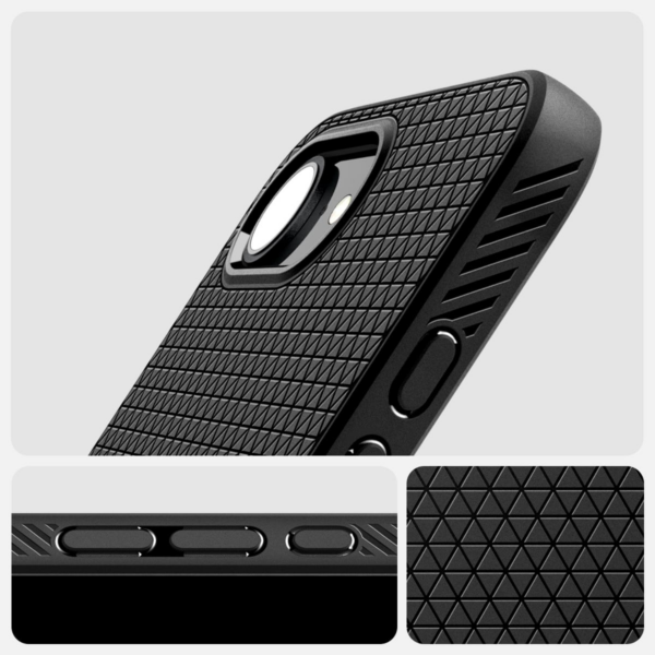 Spigen Liquid Air silikonski ovitek za iPhone 16e črn - Image 7