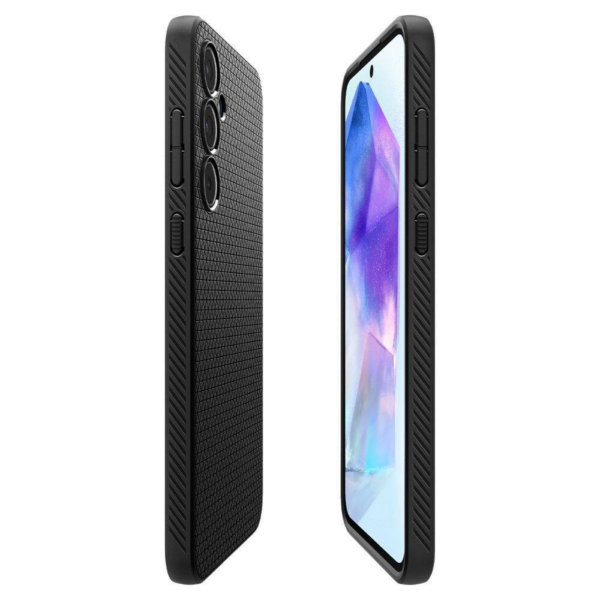 Spigen Liquid Air silikonski ovitek za Samsung Galaxy A55 črn - Image 7