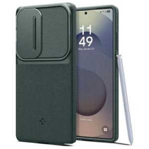 Spigen Optik Armor silikonski ovitek za Samsung Galaxy S25 Ultra 5G - zelen