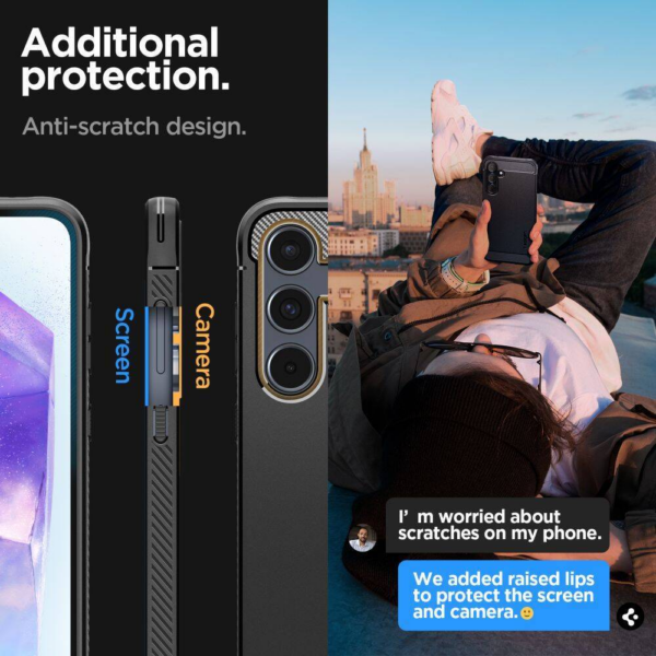 Spigen Rugged Armor silikonski ovitek za Samsung Galaxy A55 - Image 8