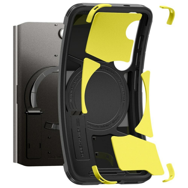 Spigen Tough Armor MagSafe silikonski ovitek odporen na udarce za Samsung Galaxy S25 5G - siv - Image 7