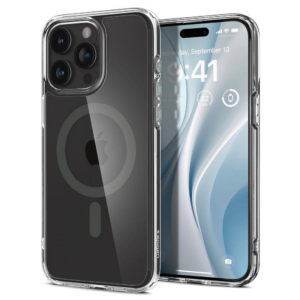 Spigen Ultra Hybrid MagSafe ovitek za iPhone 15 Pro Max prozoren