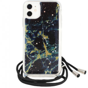 Storm silikonski ovitek z vrvico za Samsung Galaxy A72 A726 - črn