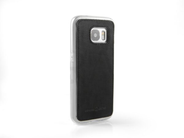Surazo Onasi silikonski ovitek iPhone 8 plus - usnjen - črn - Image 3