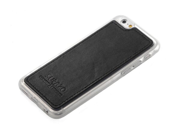 Surazo Onasi silikonski ovitek iPhone 8 - usnjen - črn - Image 3