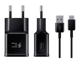 SAMSUNG HIŠNI POLNILEC EP-TA20 z kablom USB-MicroUSB (DU4) - črn (Bulk)