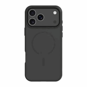 Tactical Asphalt MagForce silikonski ovitek za iPhone 17 Pro Max / iPhone 18 Pro Max - prozorno črn