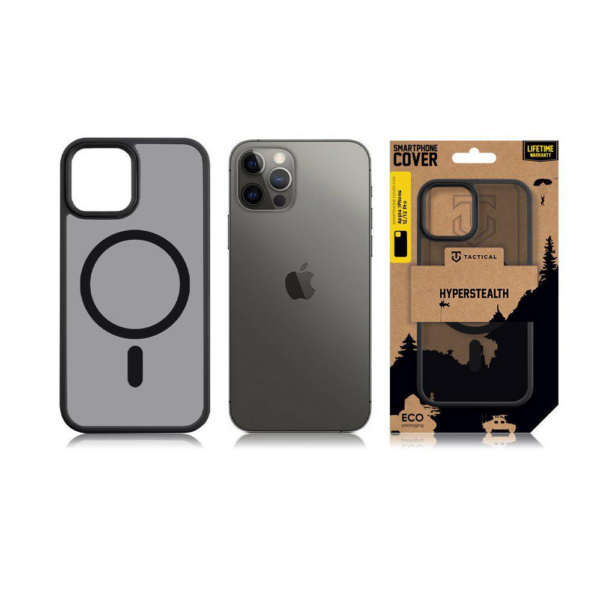 Tactical Asphalt MagForce silikonski ovitek za iPhone 13 Pro Max - prozorno črn - Image 3