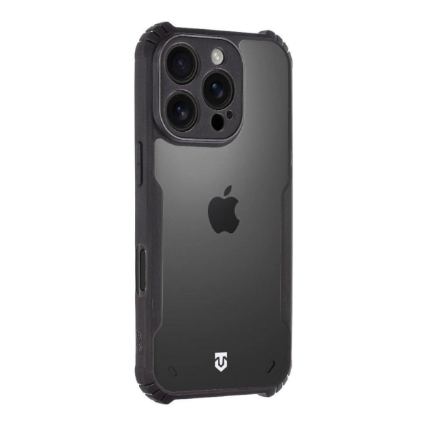 Tactical Quantum silikonski ovitek za iPhone 16 Pro - prozorno črn - Image 2