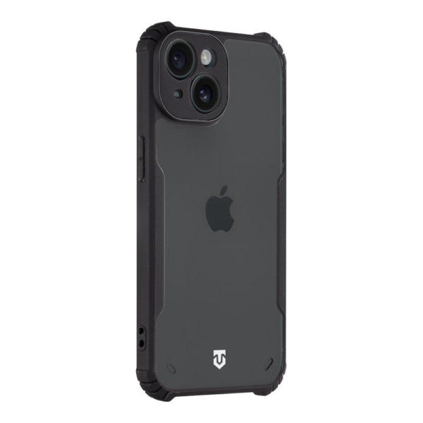 Tactical Quantum silikonski ovitek za iPhone 15 - prozorno črn - Image 4