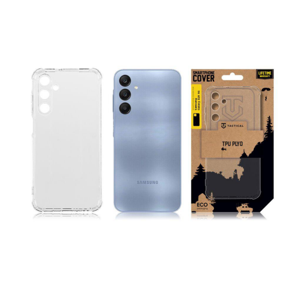 Tactical silikonski ovitek ANTISHOCK za Samsung Galaxy A25 - prozoren - Image 3