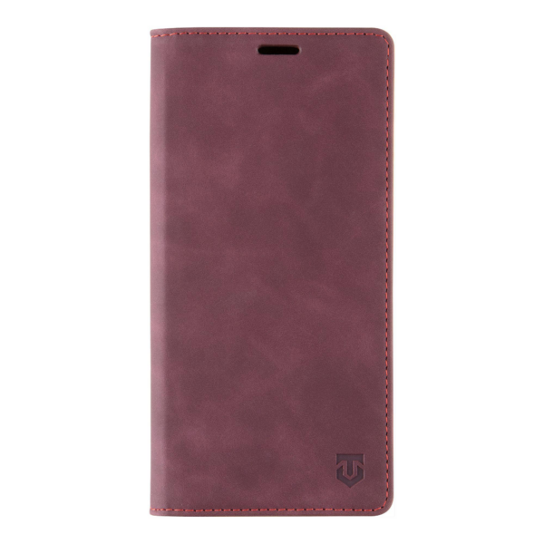 Tactical Velvet usnjena preklopna torbica za Honor X7A - vijola