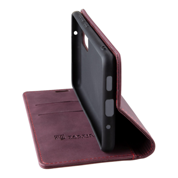Tactical Velvet usnjena preklopna torbica za Honor X7A - vijola - slika 2