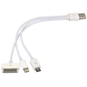 Trendy PODATKOVNI KABEL UNIVERZALNI Micro USB, iPhone 4, 4S, iPhone 5