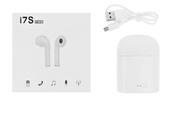 TWS bluetooth slušalka (slušalke) i7s bele