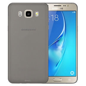 Ultra tanek silikonski ovitek Samsung Galaxy J7 2016 J710 prozorno črn