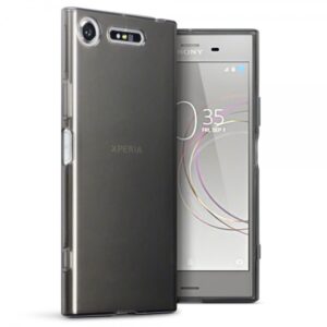 Ultra tanek silikonski ovitek za Sony Xperia XZ1 Compact - prozorno črn