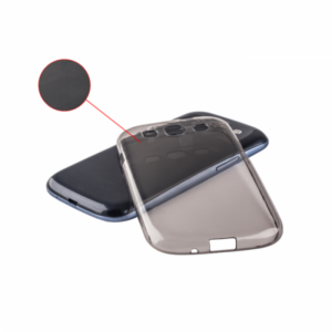 Ultra tanek silikonski ovitek za Samsung Galaxy S5 mini G800 - prozorno črn