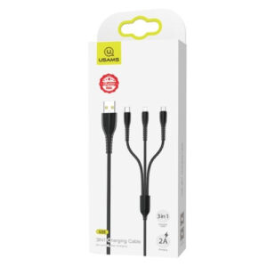 USAMS podatkovni kabel US-SJ367 U35 3v1 - Lightning, Micro USB, Type C