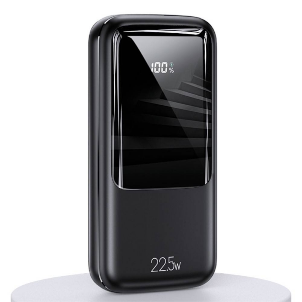 Usams zunanja baterija powerbank 20.000 mAh US-CD177 Quick Charge / PD 22,5W z LCD-jem / 3x izhod - črn - Image 4