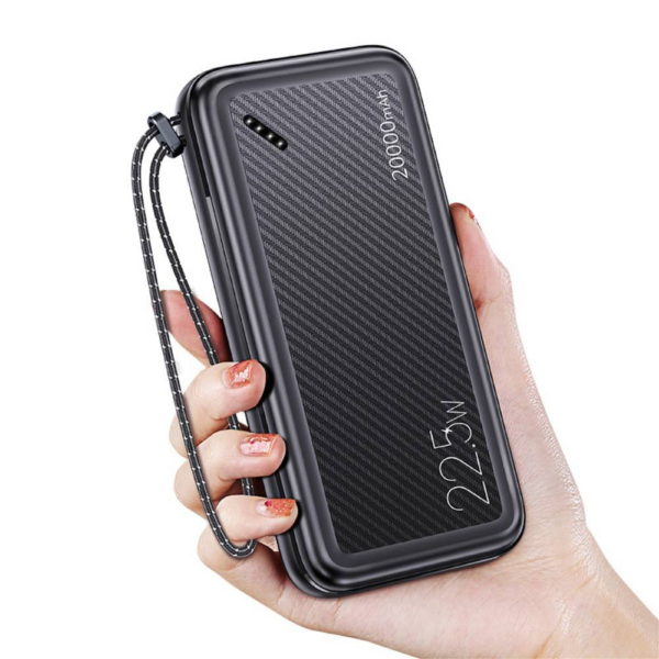 Usams zunanja baterija powerbank 20.000 mAh US-CD168 Quick Charge / PD 22,5W z 3x izhod - črn - Image 4
