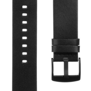 Usnjen pašček za uro 22 mm - Fenix 5 / 6 / 6 Pro / 7  - črn