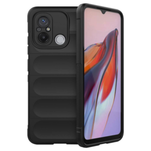 Wave silikonski ovitek za Xiaomi Redmi 12C - črn