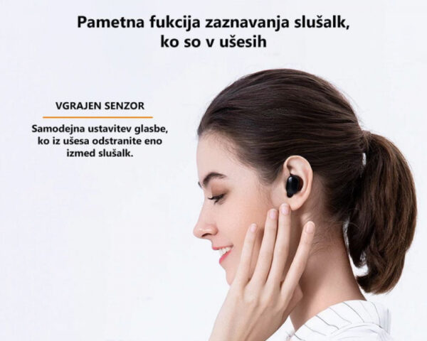 XIAOMI EARBUDS BASIC 2s -bluetooth slušalke - stereo, črne, s polnilno škatlico - Image 6